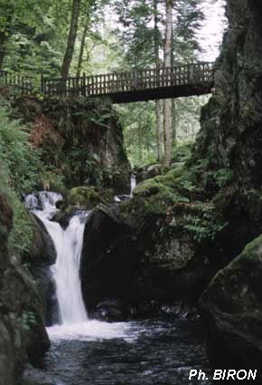 La cascade en juillet 1996